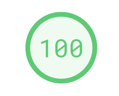 PAGESPEED 100 - website by Joscha Unger